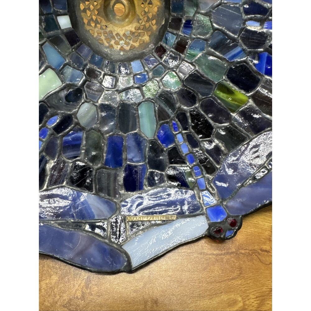 Quoizel collection Dragonfly Stained Glass Lamp Shade 15.5x6.5” - Picture 11 of 11